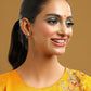 Ruby Raang Blue Lapis Lazuli Kundan Studs | Swadesiicart