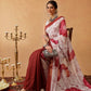 Hiral Fashion Brown Bollywood Mul Cotton Floral Digital Printed Saree | Swadesiicart