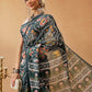Hiral Fashion Green Bollywood Mul Cotton Ikkat Digital Printed Saree | Swadesiicart