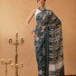 Hiral Fashion Green Bollywood Mul Cotton Ikkat Digital Printed Saree | Swadesiicart
