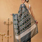 Hiral Fashion Green Bollywood Mul Cotton Ikkat Digital Printed Saree | Swadesiicart