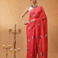 Hiral Fashion Red Bollywood Mul Cotton Abstract Digital Printed Saree | Swadesiicart