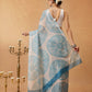 Hiral Fashion Beige Bollywood Mul Cotton Paisely Digital Printed Saree | Swadesiicart