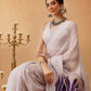 Hiral Fashion Off White Bollywood Mul Cotton Abstract Digital Printed Saree | Swadesiicart