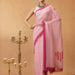 Hiral Fashion Pink Bollywood Mul Cotton Lahariya Digital Printed Saree | Swadesiicart