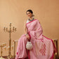 Hiral Fashion Pink Bollywood Mul Cotton Lahariya Digital Printed Saree | Swadesiicart