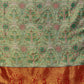 Green Pure Silk Woven Zari Design Floral Saree with Unstitched Blouse - Hiral Fashion | Swadesiicart