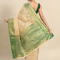 Green Tissue Silk Woven Zari Design Floral Saree with Unstitched Blouse - Hiral Fashion | Swadesiicart