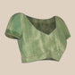 Green Tissue Silk Woven Zari Design Floral Saree with Unstitched Blouse - Hiral Fashion | Swadesiicart