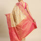Pink Tissue Silk Woven Zari Design Floral Saree with Unstitched Blouse - Hiral Fashion | Swadesiicart