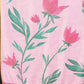 Pink Cotton Blend Printed Floral Saree with Unstitched Blouse - Hiral Fashion | Swadesiicart