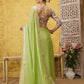 Green Pure Viscose Chinon Zari Woven Solid Saree with Unstitched Blouse - Hiral Fashion | Swadesiicart
