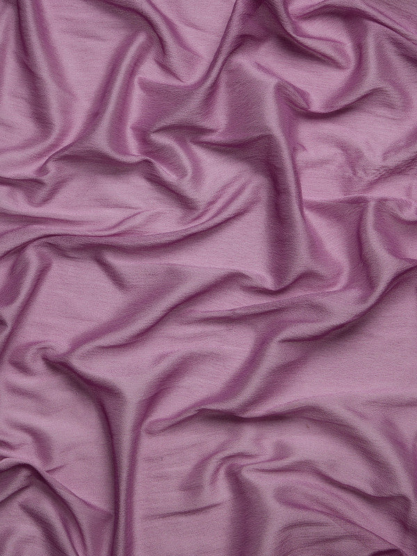 Purple Pure Viscose Chinon Zari Woven Solid Saree with Unstitched Blouse - Hiral Fashion | Swadesiicart