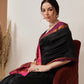 Hiral Fashion Black Banarasi Art Silk Solid Saree | Swadesiicart