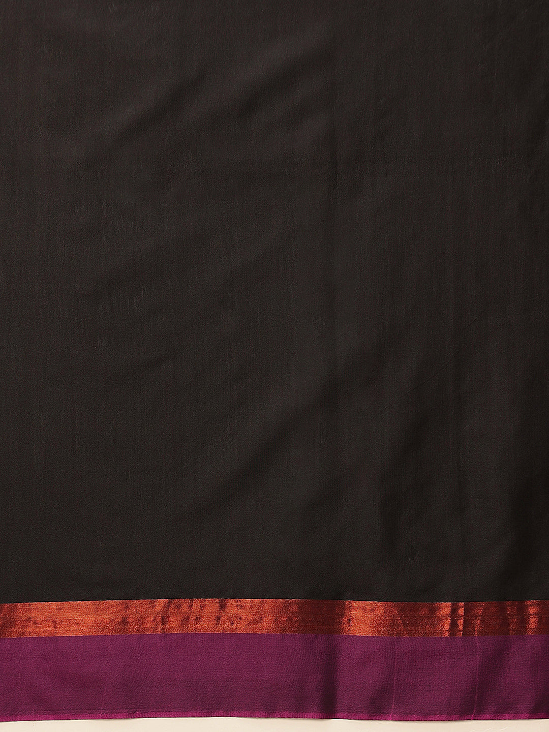 Hiral Fashion Black Banarasi Art Silk Solid Saree | Swadesiicart