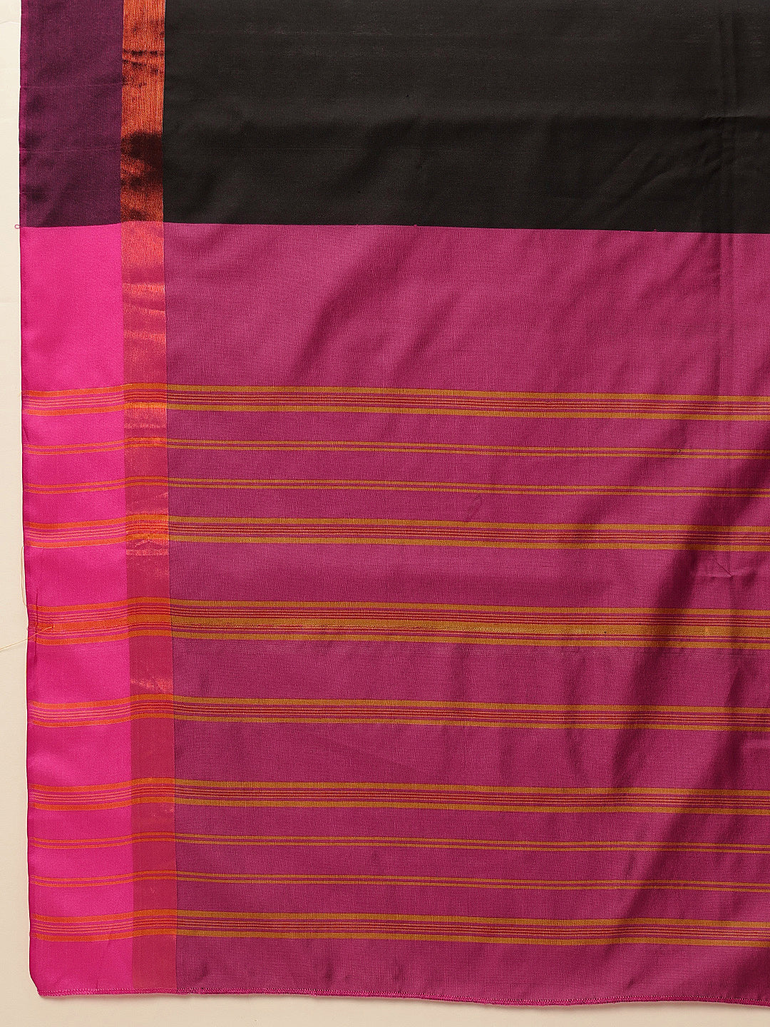Hiral Fashion Black Banarasi Art Silk Solid Saree | Swadesiicart