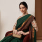Hiral Fashion Green Banarasi Art Silk Solid Saree | Swadesiicart