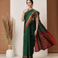 Hiral Fashion Green Banarasi Art Silk Solid Saree | Swadesiicart