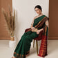 Hiral Fashion Green Banarasi Art Silk Solid Saree | Swadesiicart