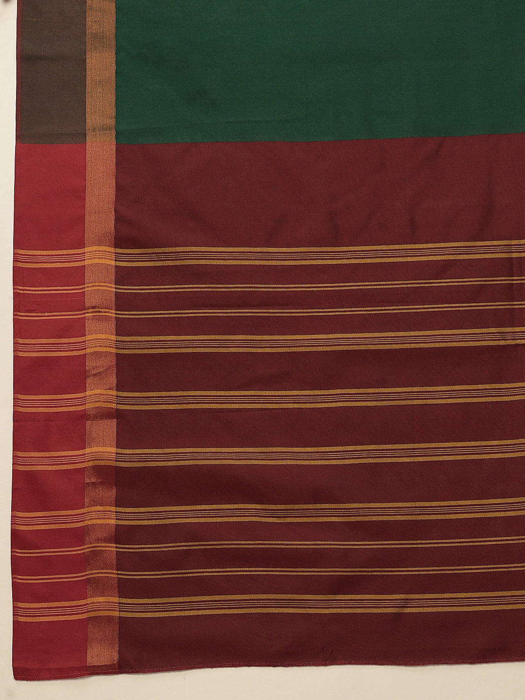 Hiral Fashion Green Banarasi Art Silk Solid Saree | Swadesiicart