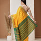 Hiral Fashion Mustard Banarasi Art Silk Solid Saree | Swadesiicart
