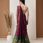 Hiral Fashion Purple Banarasi Art Silk Solid Saree | Swadesiicart