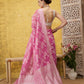 Pink Cotton Woven Zari Design Floral Saree with Unstitched Blouse - Hiral Fashion | Swadesiicart