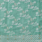 Turquoise Cotton Woven Zari Design Floral Saree with Unstitched Blouse - Hiral Fashion | Swadesiicart