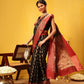 Hiral Fashion Black Banarasi Silk Woven Design Saree | Swadesiicart