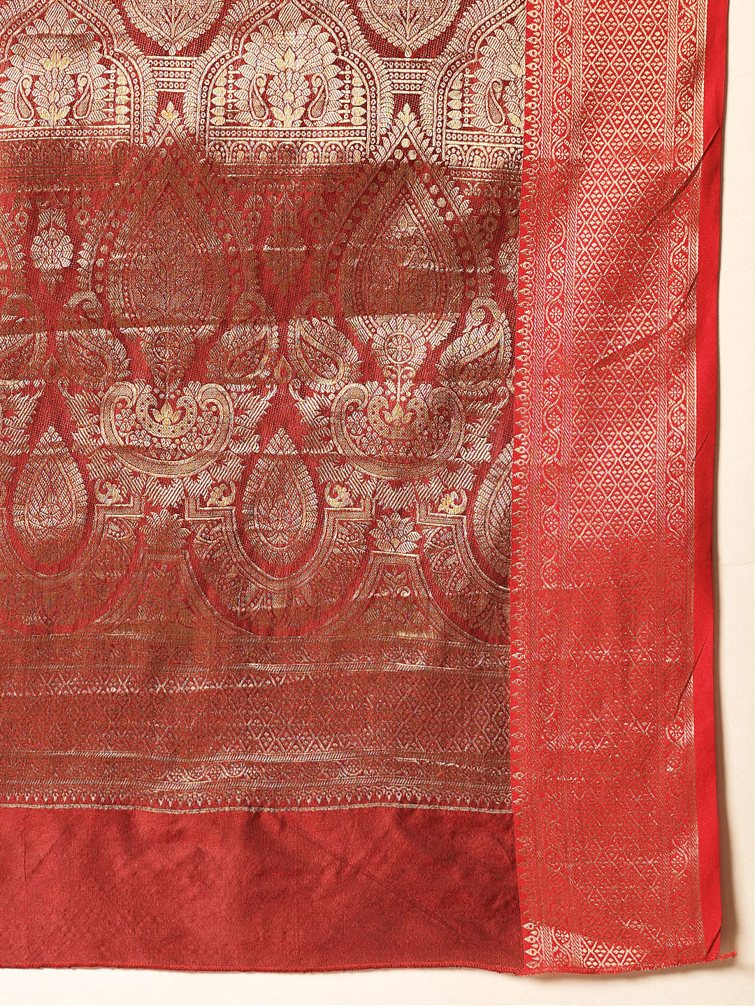Hiral Fashion Green Banarasi Silk Woven Design Saree | Swadesiicart