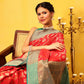 Hiral Fashion Red Banarasi Silk Woven Design Saree | Swadesiicart