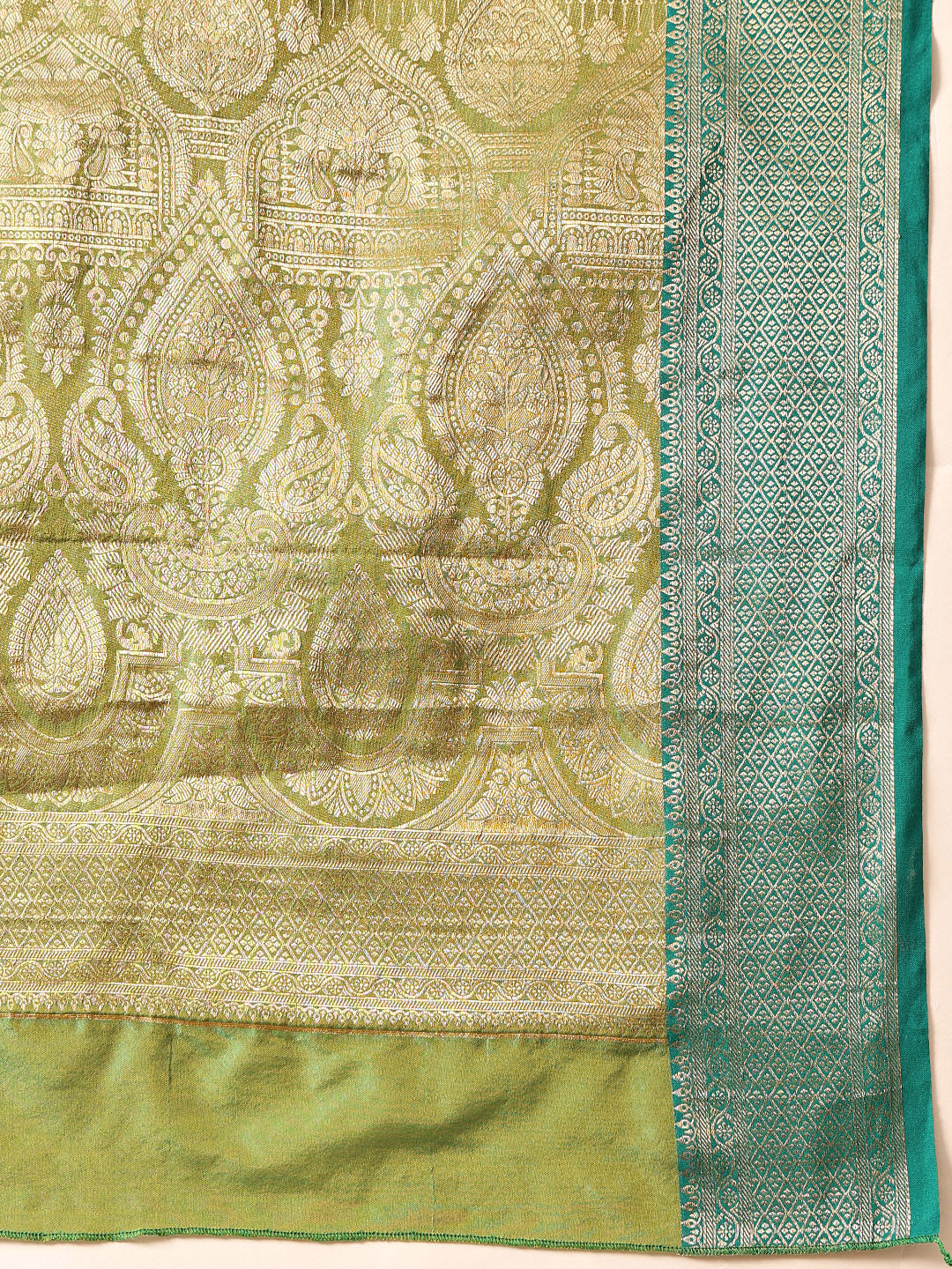 Hiral Fashion Yellow Banarasi Silk Woven Design Saree | Swadesiicart