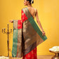 Hiral Fashion Red Banarasi Silk Woven Design Saree | Swadesiicart