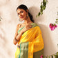Hiral Fashion Yellow Banarasi Silk Woven Design Saree | Swadesiicart