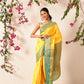 Hiral Fashion Yellow Banarasi Silk Woven Design Saree | Swadesiicart