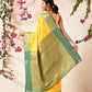Hiral Fashion Yellow Banarasi Silk Woven Design Saree | Swadesiicart