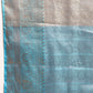 Blue Tissue Silk Woven Zari Design Floral Saree with Unstitched Blouse - Hiral Fashion | Swadesiicart