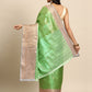 Green Tissue Silk Woven Zari Design Floral Saree with Unstitched Blouse - Hiral Fashion | Swadesiicart