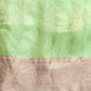 Green Tissue Silk Woven Zari Design Floral Saree with Unstitched Blouse - Hiral Fashion | Swadesiicart