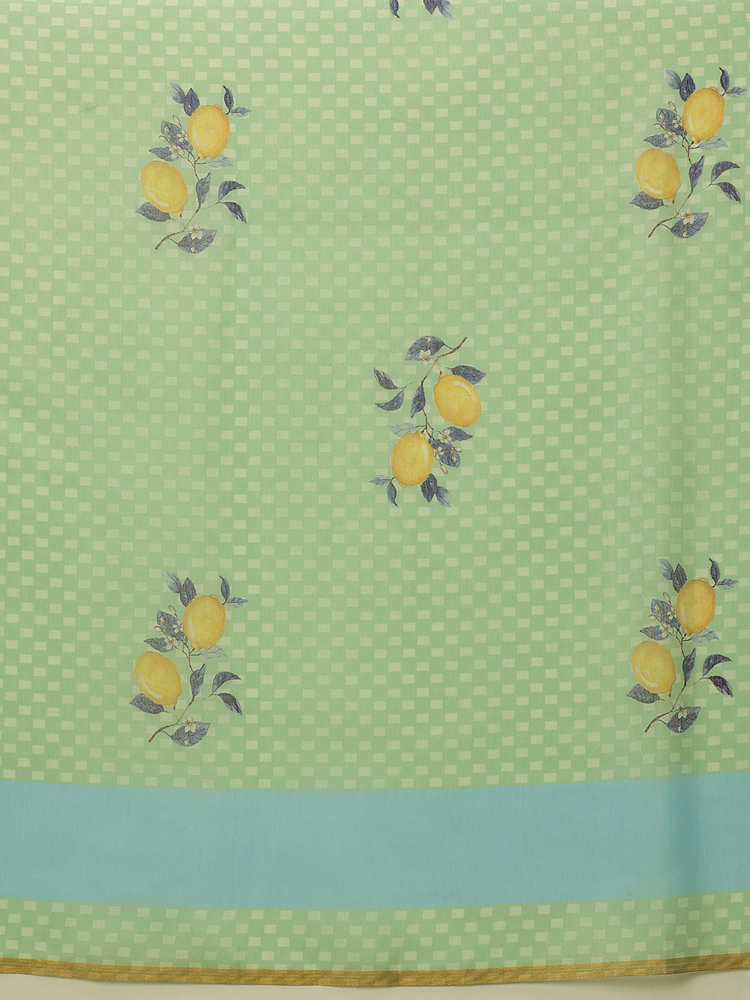 Hiral Fashion Green Chanderi Cotton Blend Animal Print Digital Printed Saree | Swadesiicart