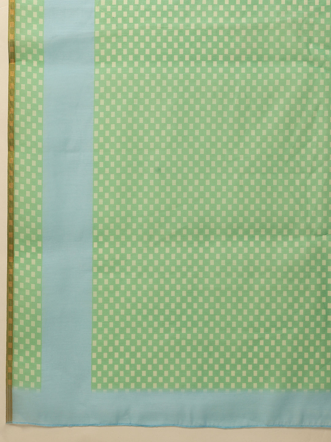 Hiral Fashion Green Chanderi Cotton Blend Animal Print Digital Printed Saree | Swadesiicart