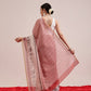Hiral Fashion Maroon Chanderi Cotton Blend Stripes Digital Printed Saree | Swadesiicart
