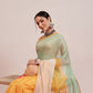Hiral Fashion Yellow Chanderi Cotton Blend Fruits Digital Printed Saree | Swadesiicart