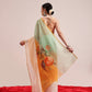 Hiral Fashion Yellow Chanderi Cotton Blend Fruits Digital Printed Saree | Swadesiicart