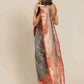 Gray Pure Silk Woven Zari Design Floral Saree with Unstitched Blouse - Hiral Fashion | Swadesiicart