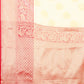 White Pure Silk Woven Zari Design Floral Saree with Unstitched Blouse - Hiral Fashion | Swadesiicart
