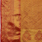 Green Pure Silk Woven Zari Design Geomatric Saree with Unstitched Blouse - Hiral Fashion | Swadesiicart