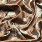 Brown Silk Blend Digital Print Floral Saree with Unstitched Blouse - Hiral Fashion | Swadesiicart