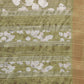 Olive Silk Blend Digital Print Floral Saree with Unstitched Blouse - Hiral Fashion | Swadesiicart