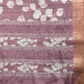 Purple Silk Blend Digital Print Floral Saree with Unstitched Blouse - Hiral Fashion | Swadesiicart